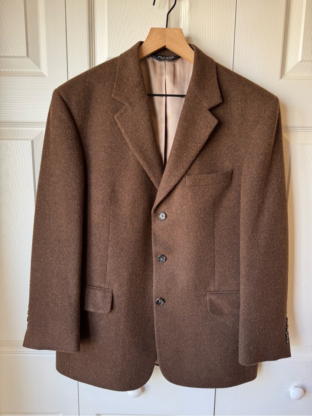 Jos A Bank Brown Sport Coat Size 40 Short 100% Camel Hair Blazer